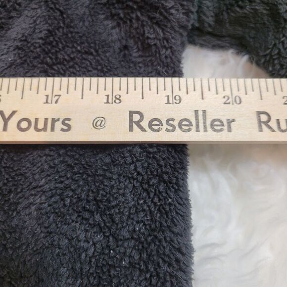 The North Face Womens Jacket Size M Embroidered Full Zip Up Black Fleece - Picture 9 of 12